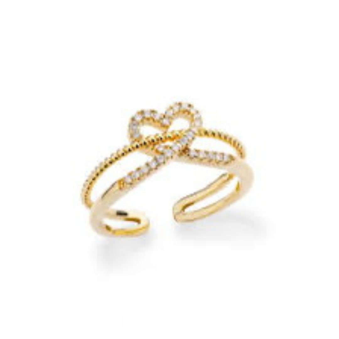Studded Heart Ring