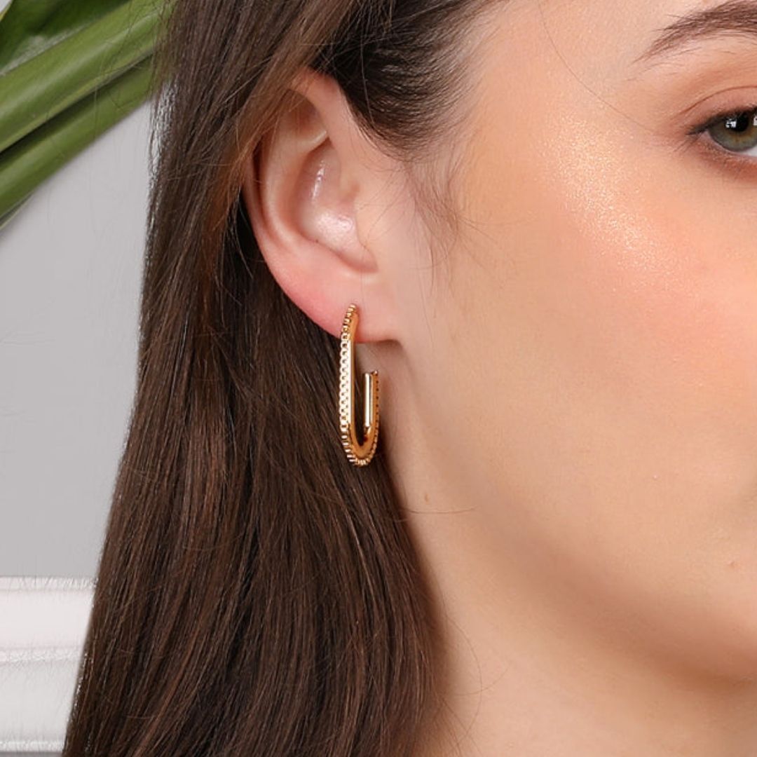 Gilded Groove Earrings