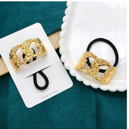 Gold Chain-Link Hair Tie