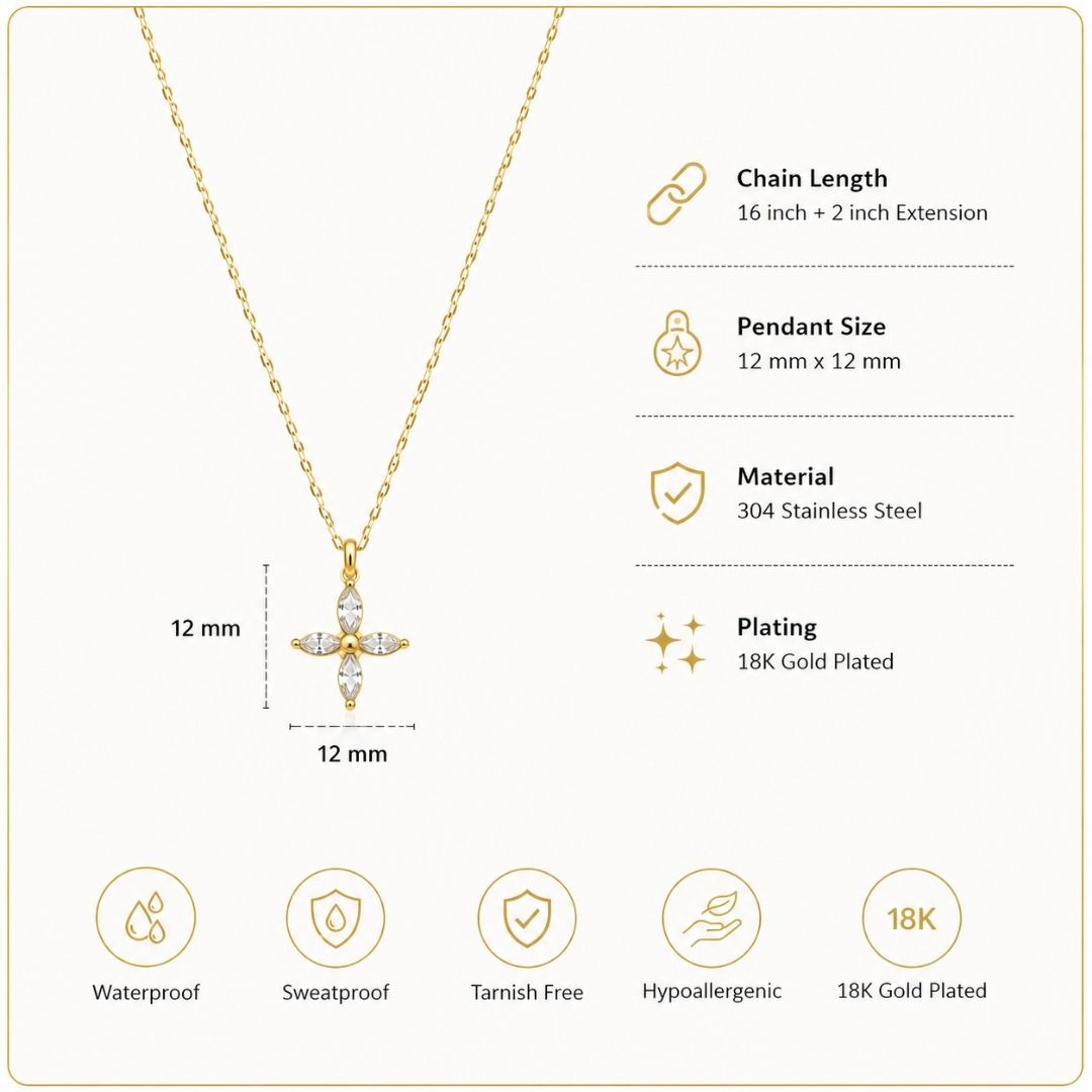 Taara Cross Necklace