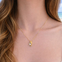 Seashell Pearl Necklace