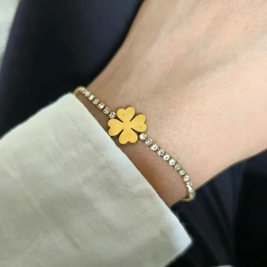 Clover Tennis Bracelet