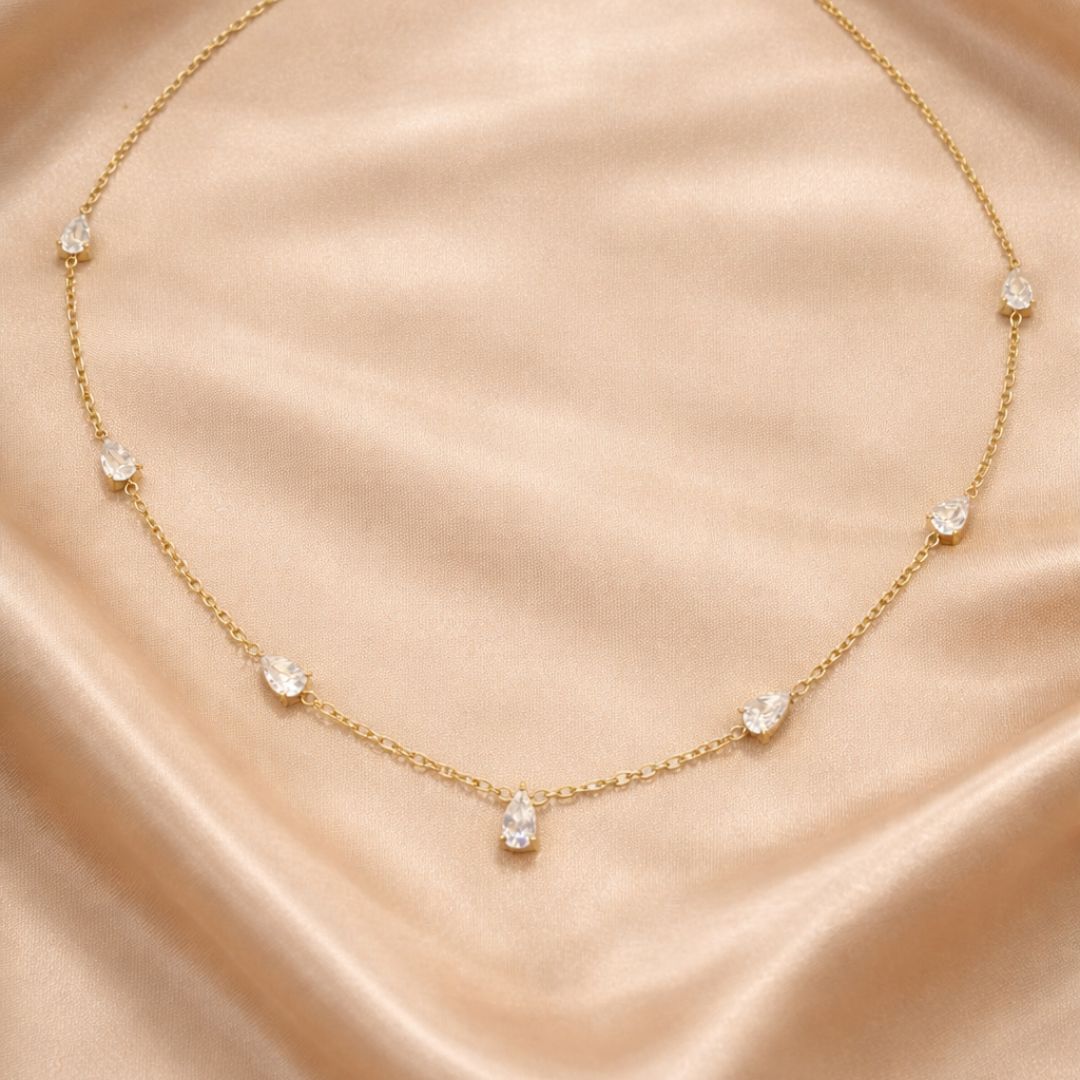 Raindrop Choker Necklace