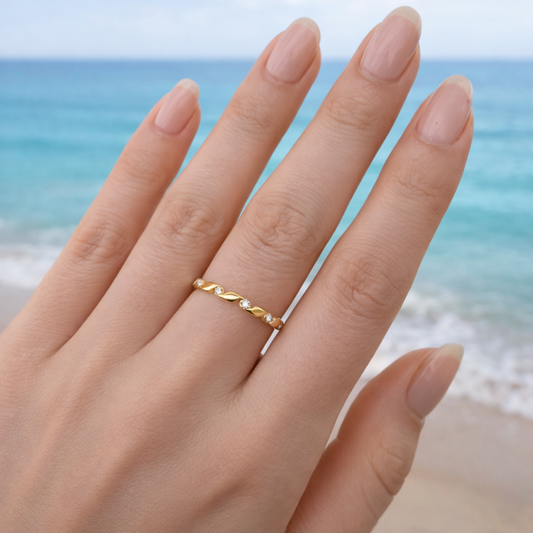 Celeste Twist Ring