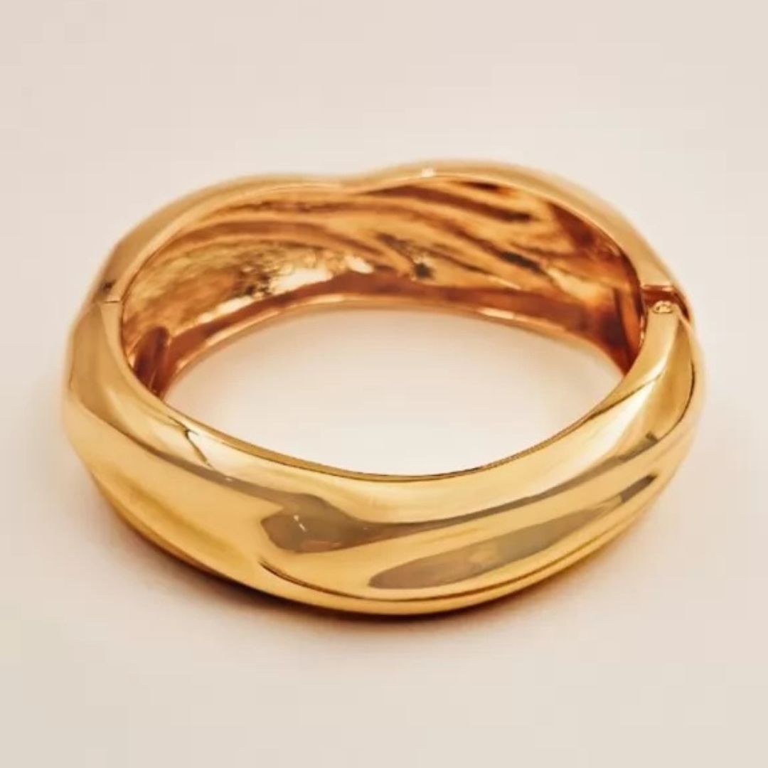 Gold-Tone Twisted Cuff Bracelet