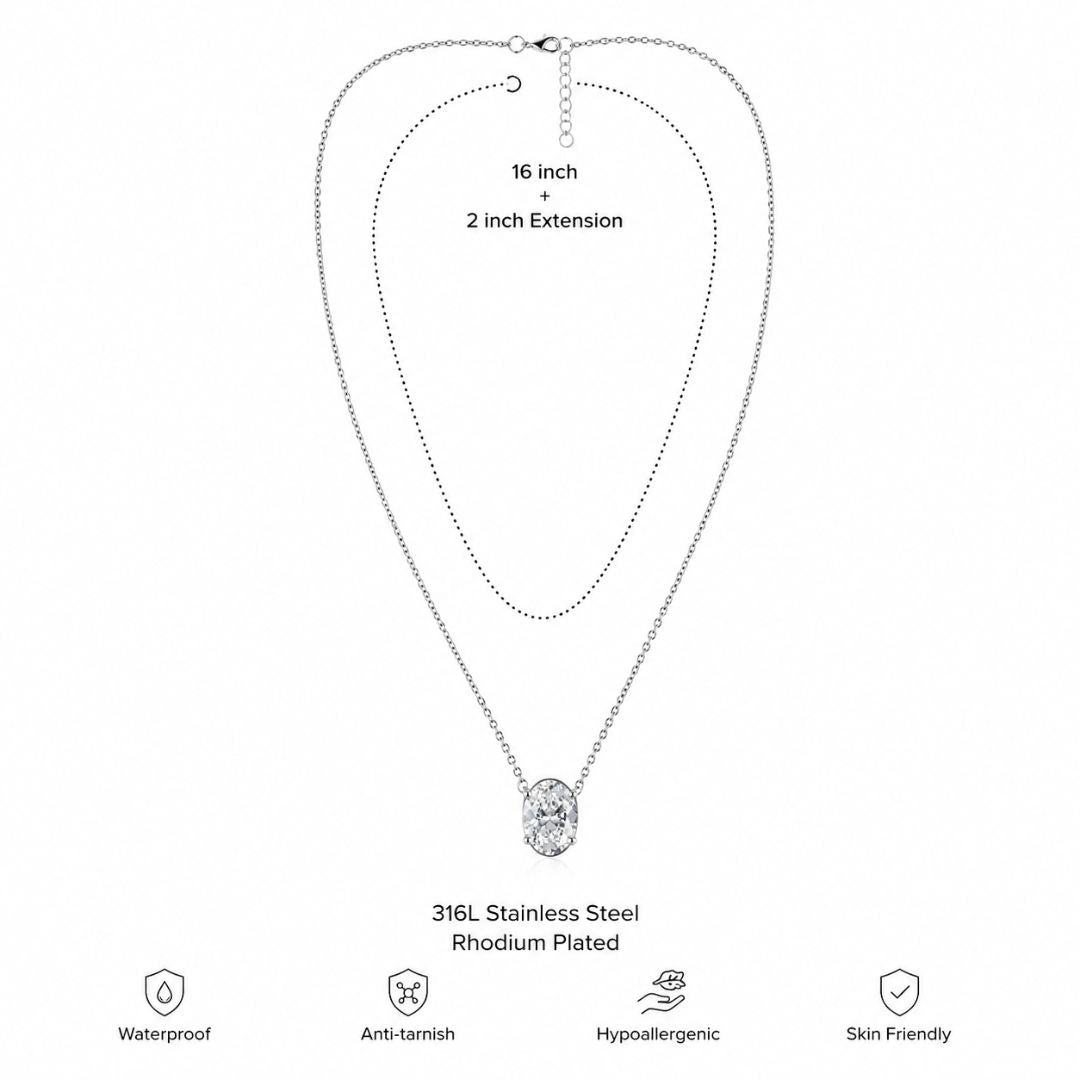 Luna Oval Necklace