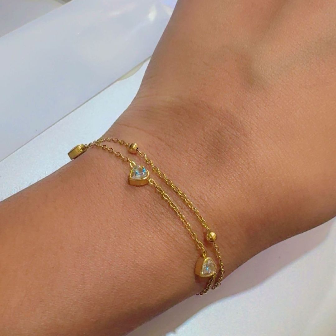Olivine Double Layered Bracelet