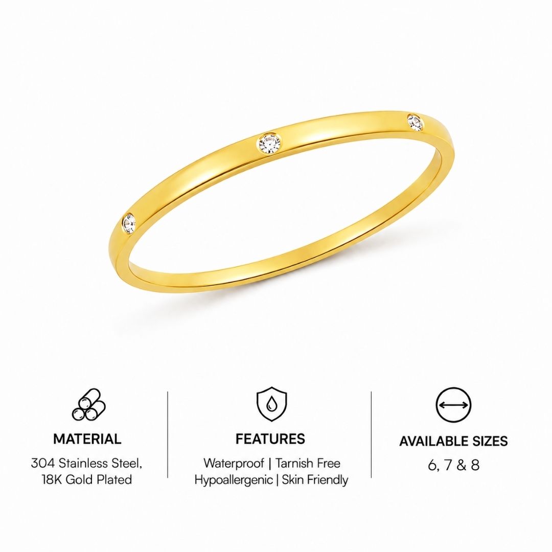 Odette Studded Band Ring
