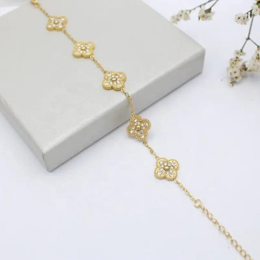 Golden Clover Bracelet