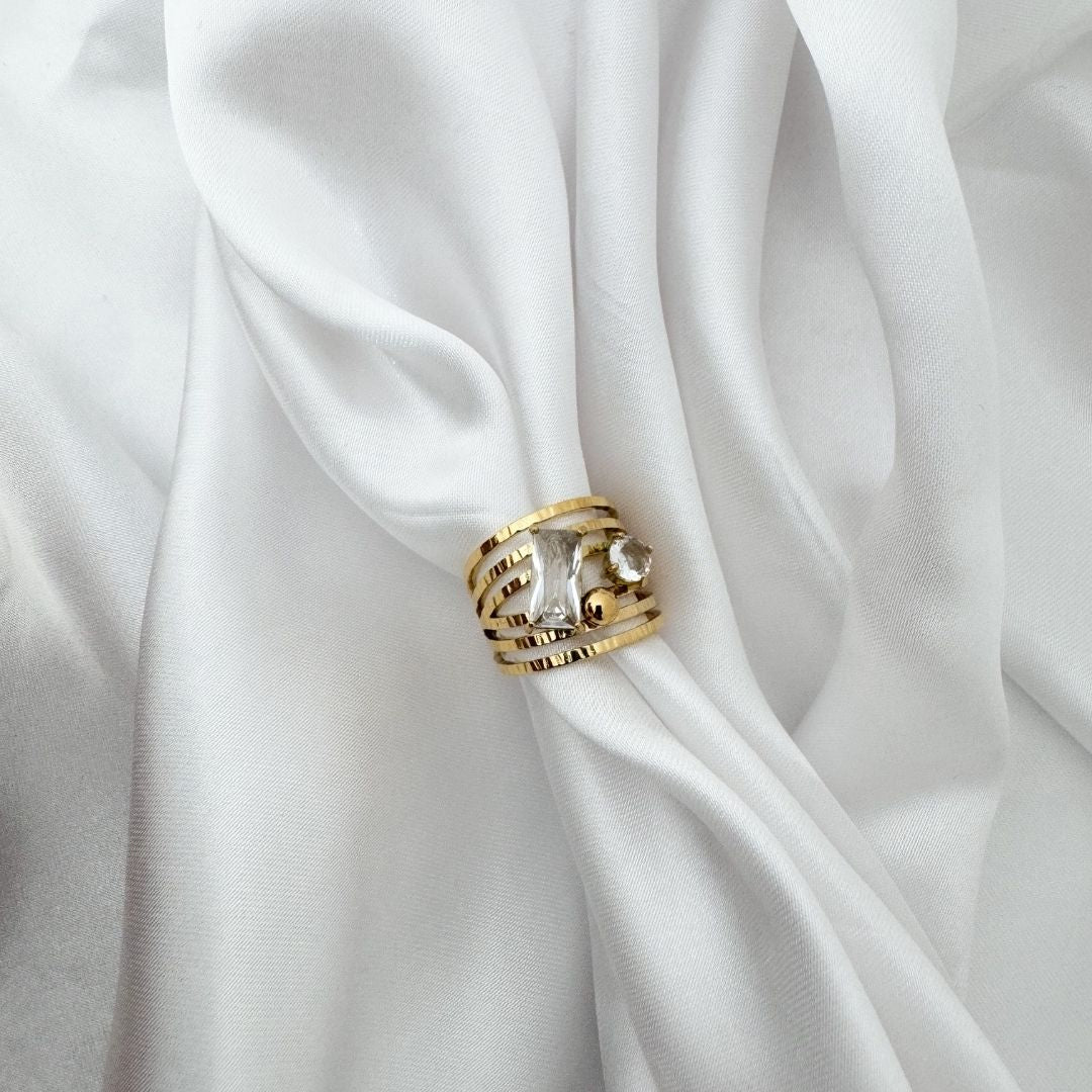 Double Stone Ring