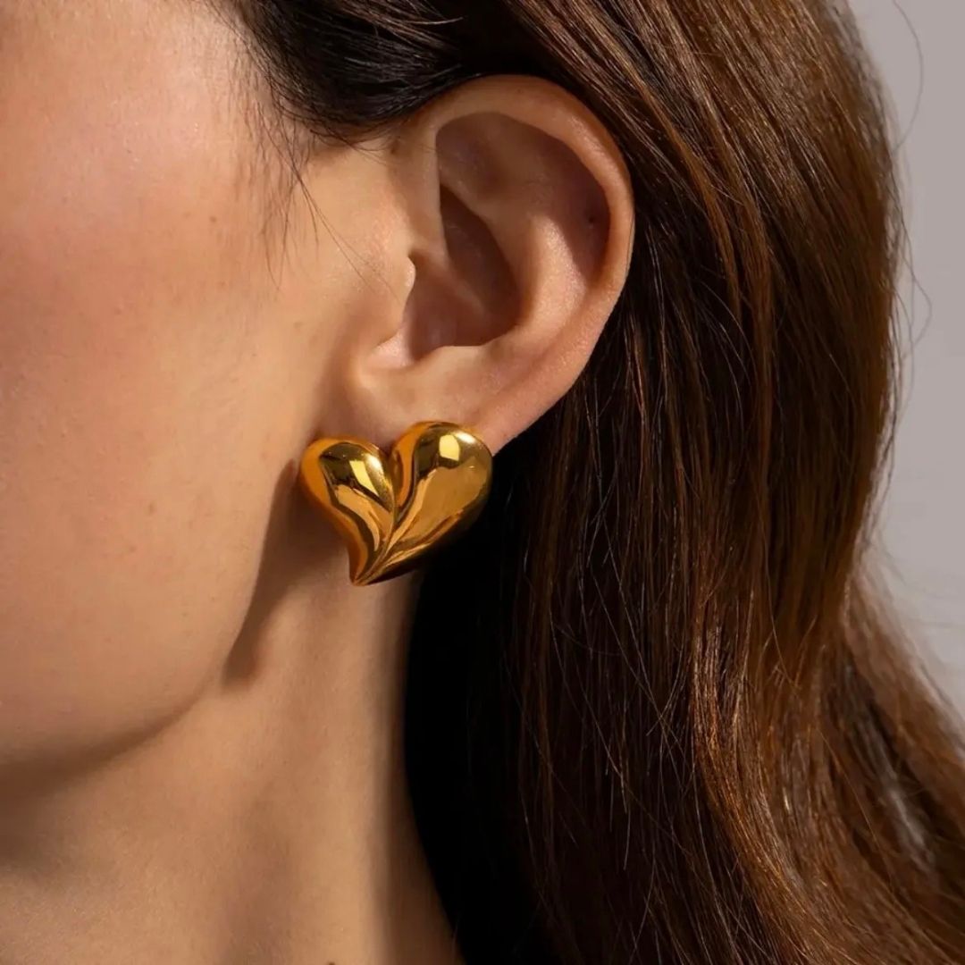 Broken Heart Anti-tarnish Earrings (ER133)