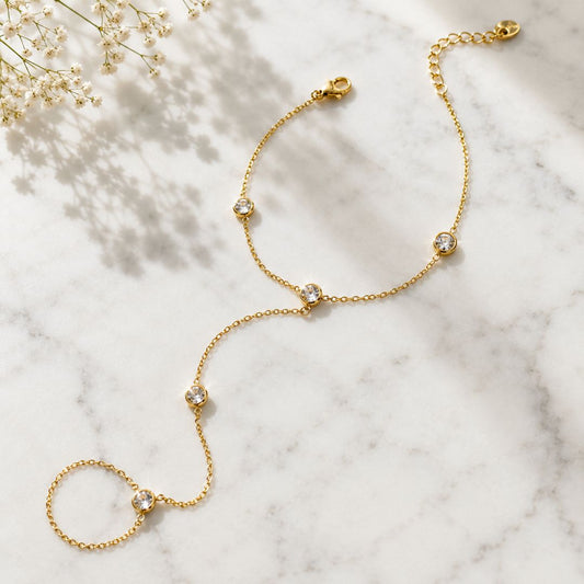 Seraphina Pearl Hand Chain