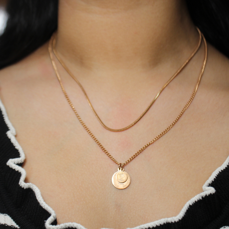 Anti-tarnish Double Layered Victorian Necklace
