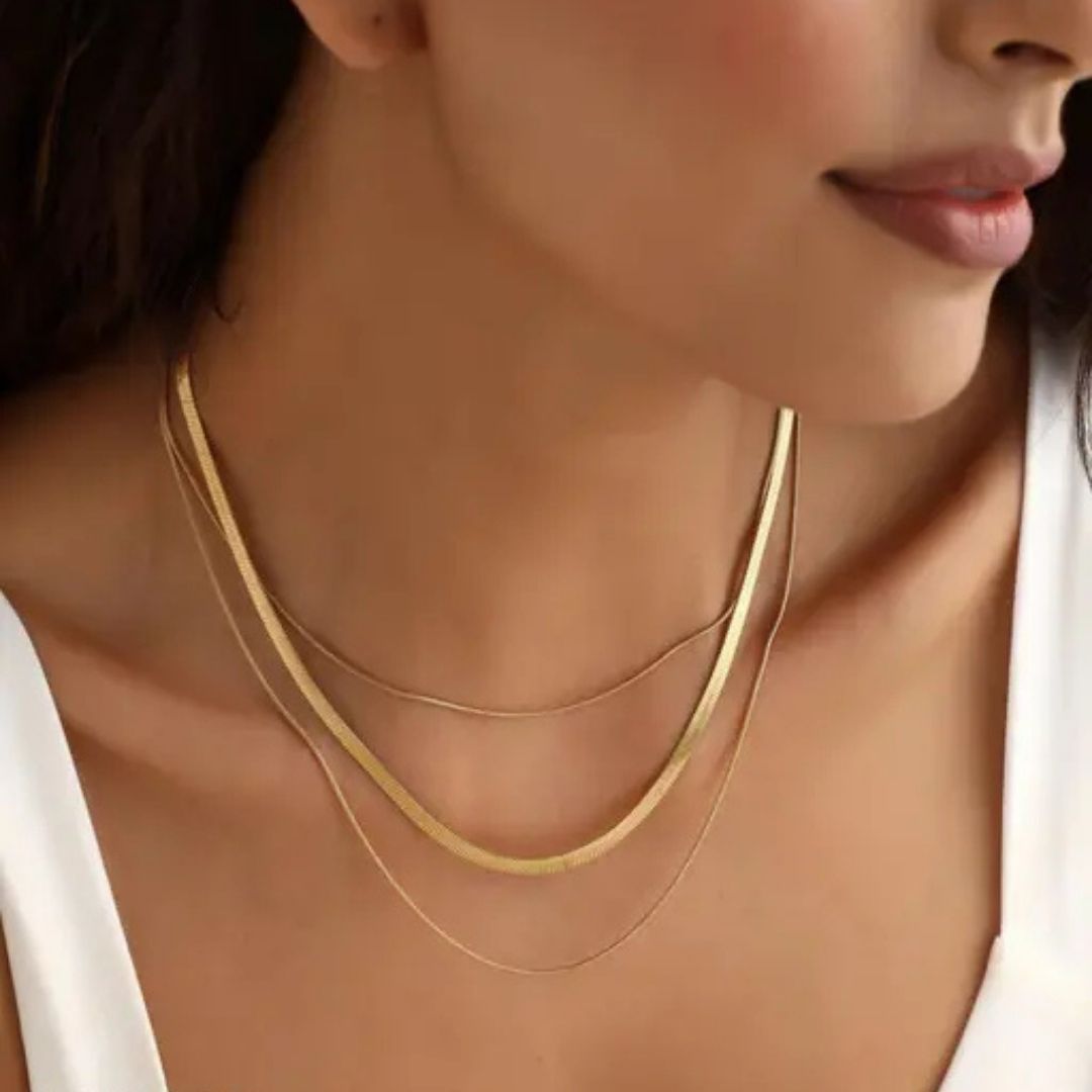 Layered Snake Chain Necklace