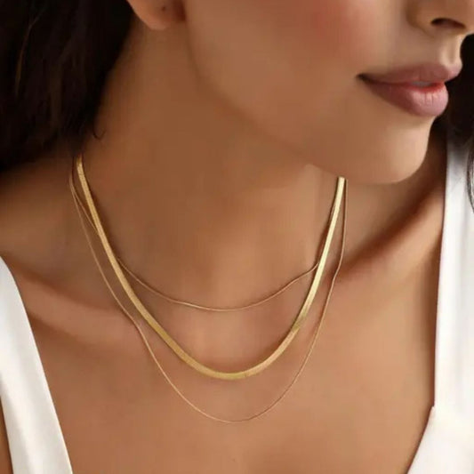 Layered Snake Chain Necklace