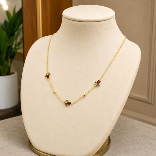 Golden Tulip Station Necklace