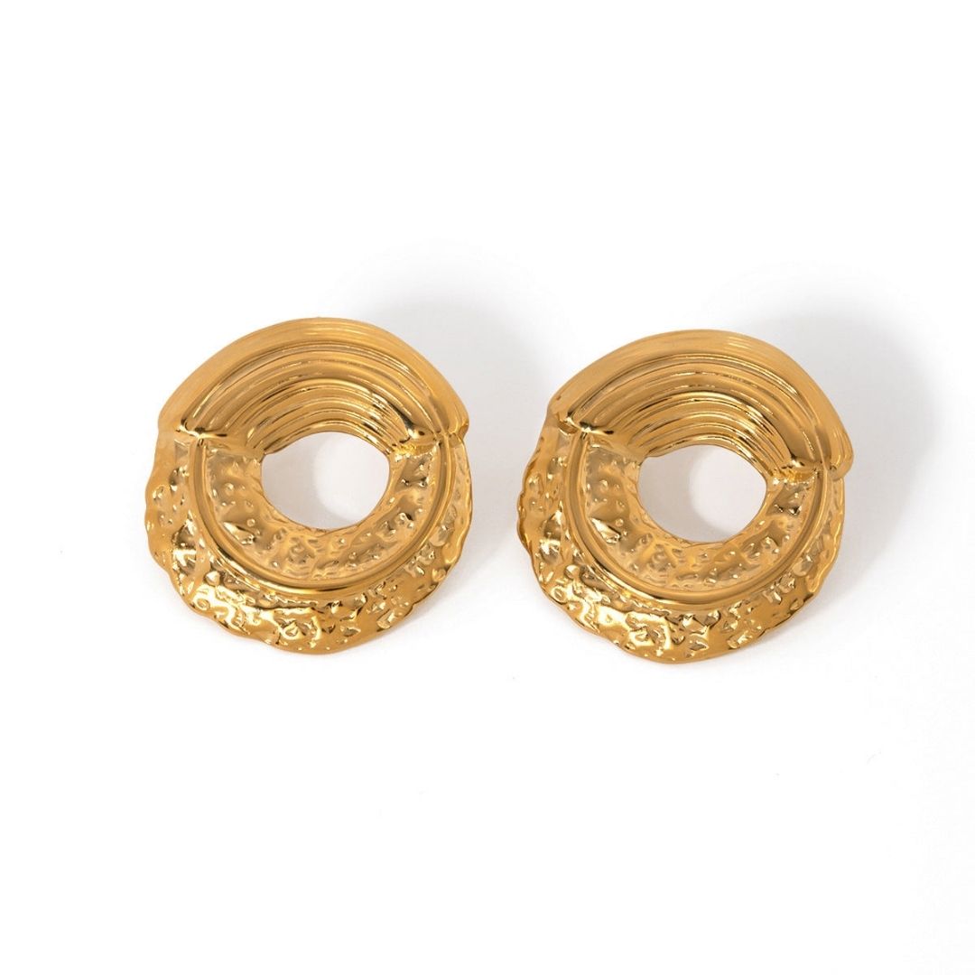 Golden Duh-nut Earrings (ER131)