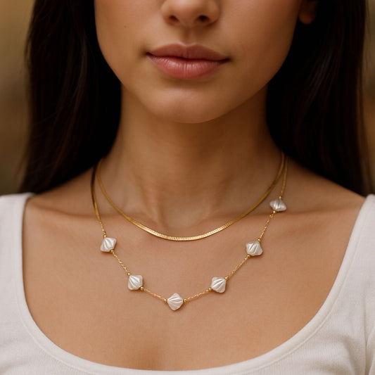Gilded Waves Necklace