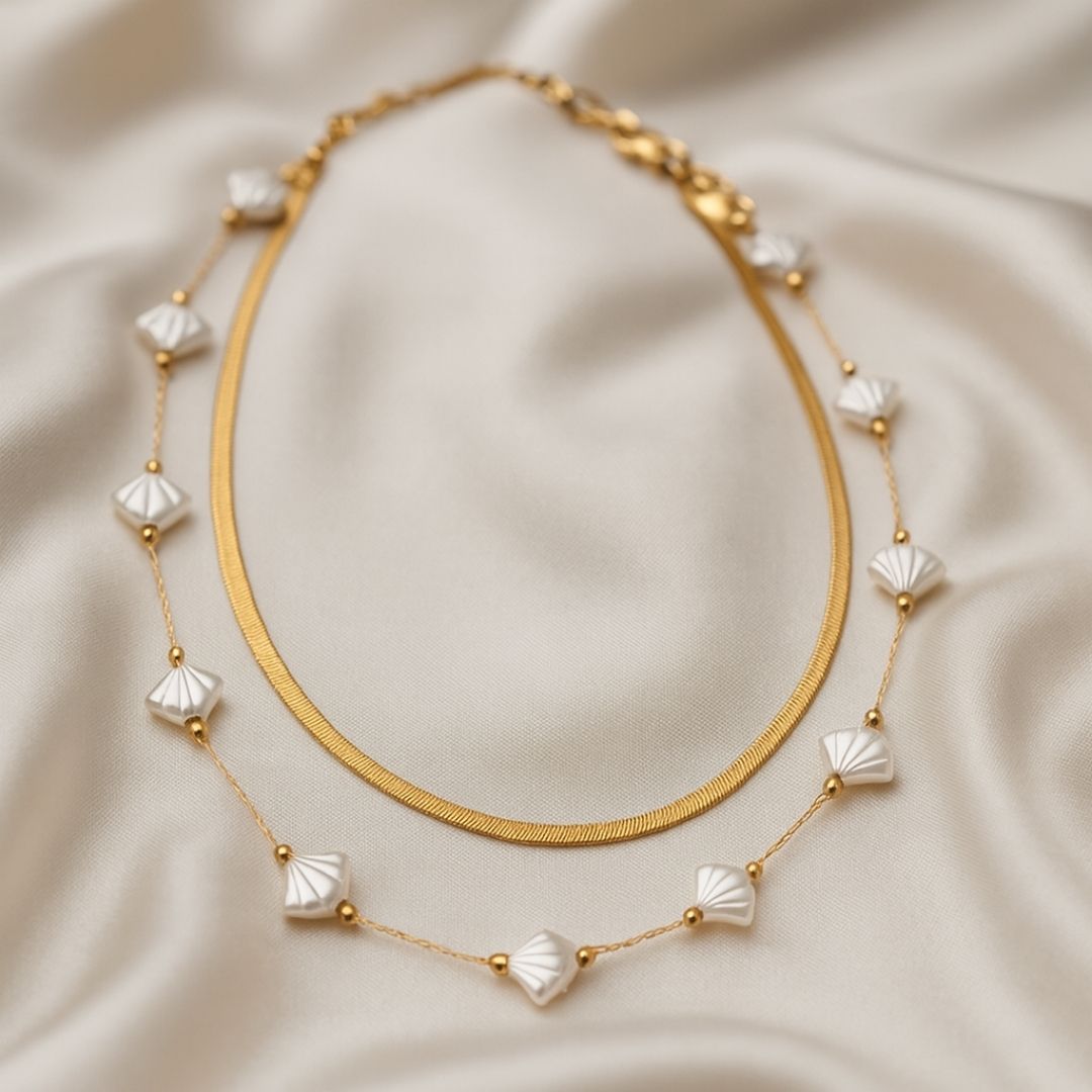 Gilded Waves Necklace