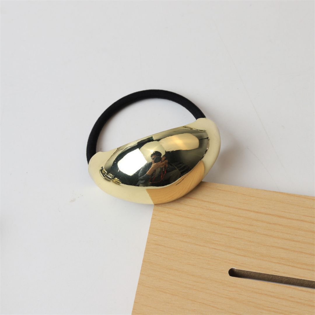Gold Curvy Hair Pony Cuff