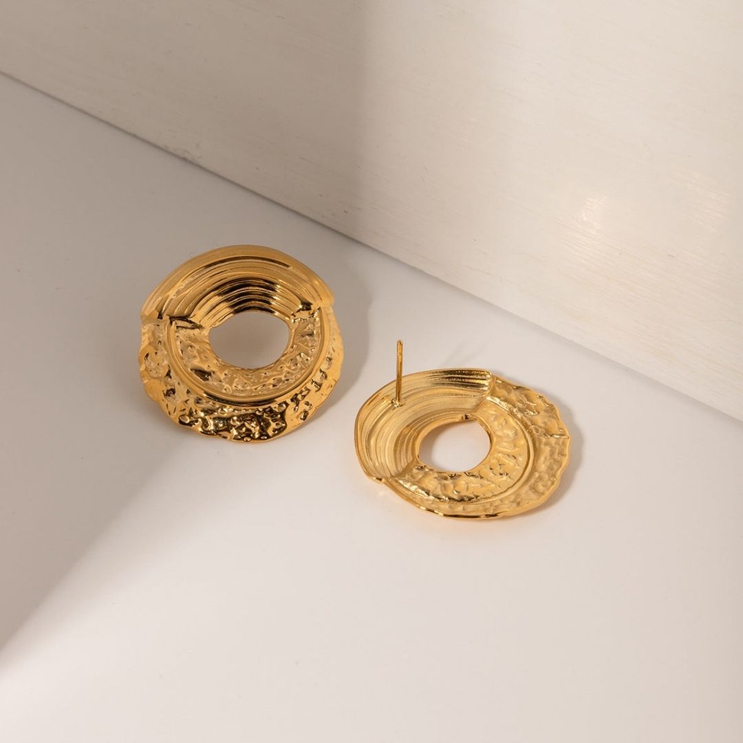 Golden Duh-nut Earrings (ER131)