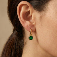Drama Queen Emerald Earrings