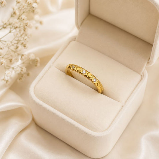 Vienne Quilted Band Ring