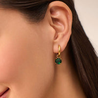Velour Emerald Earrings