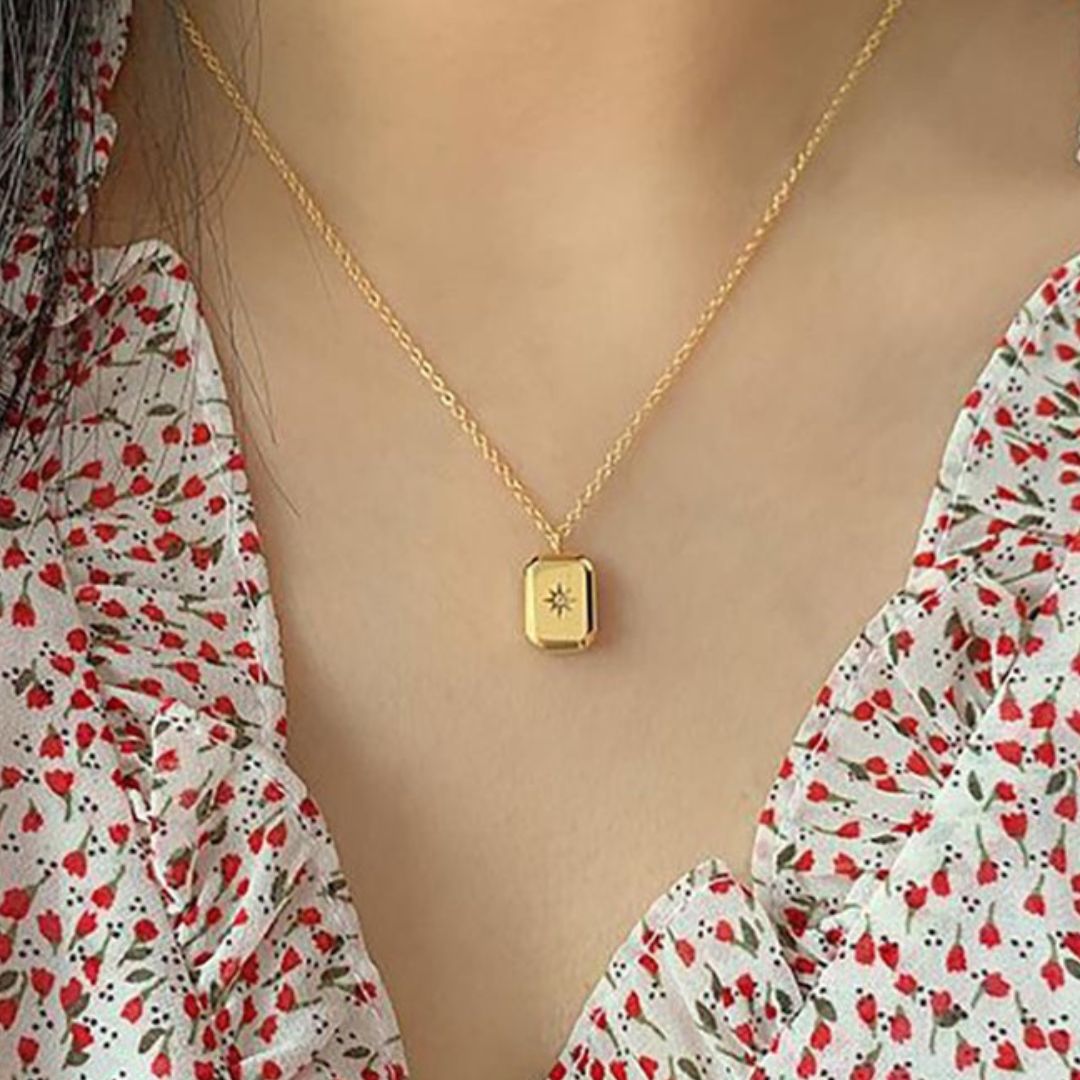 Studded Star Necklace