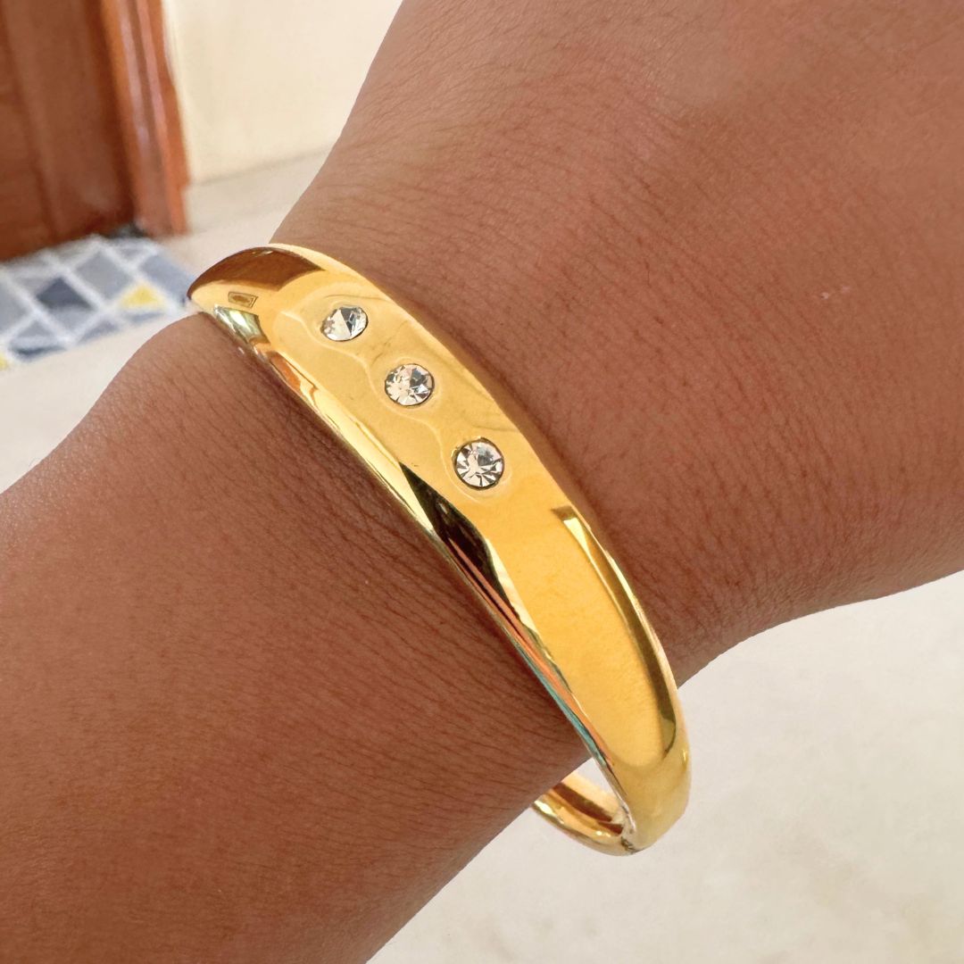 Zirconia Bangle Bracelet