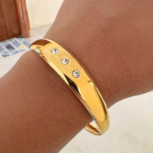 Zirconia Bangle Bracelet