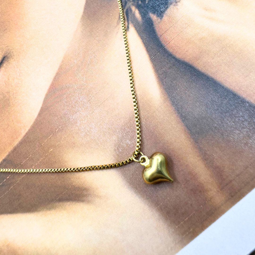 Little heart Golden Necklace (NL6018)