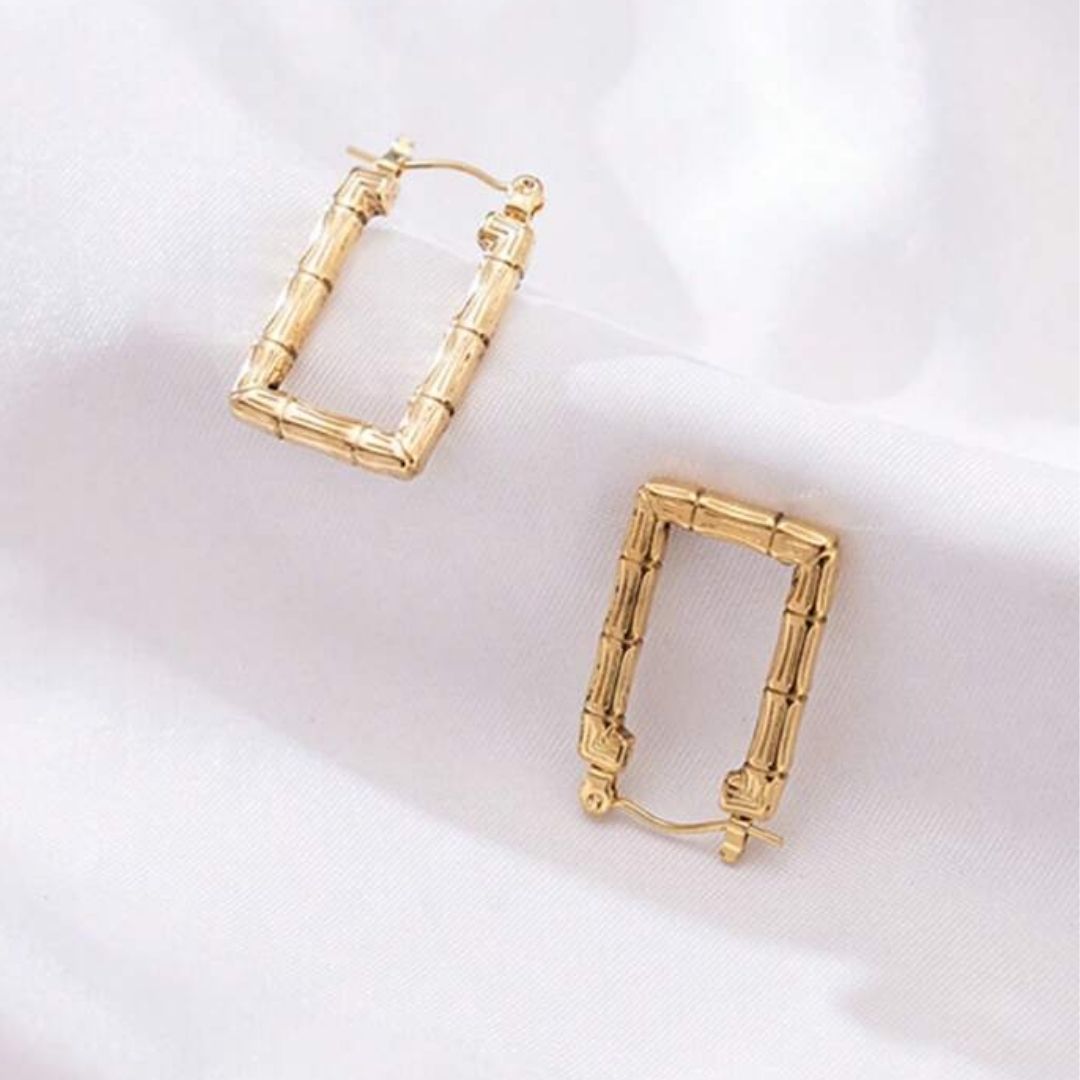 Square Anti-tarnish Hoops (ER164)