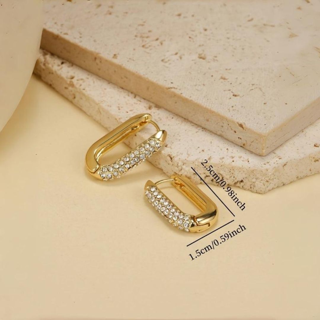 Urban Gleam Hoops Earrings