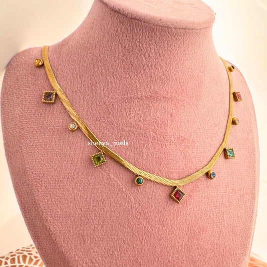 Multicolor Gemstone Necklace