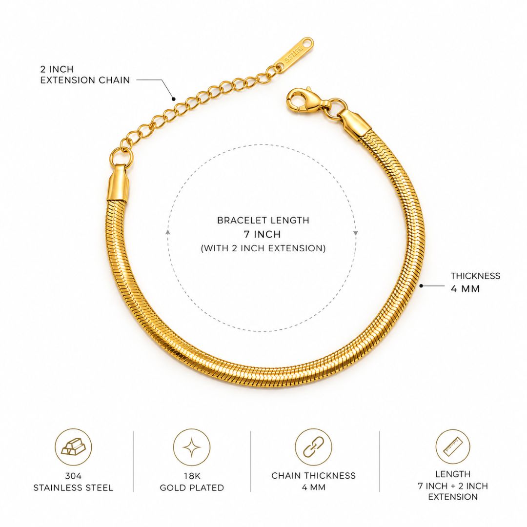 Lyra Snake Chain Bracelet