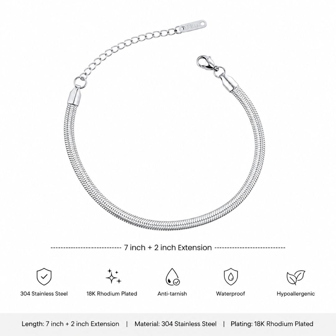 Rhea Snake Chain Bracelet