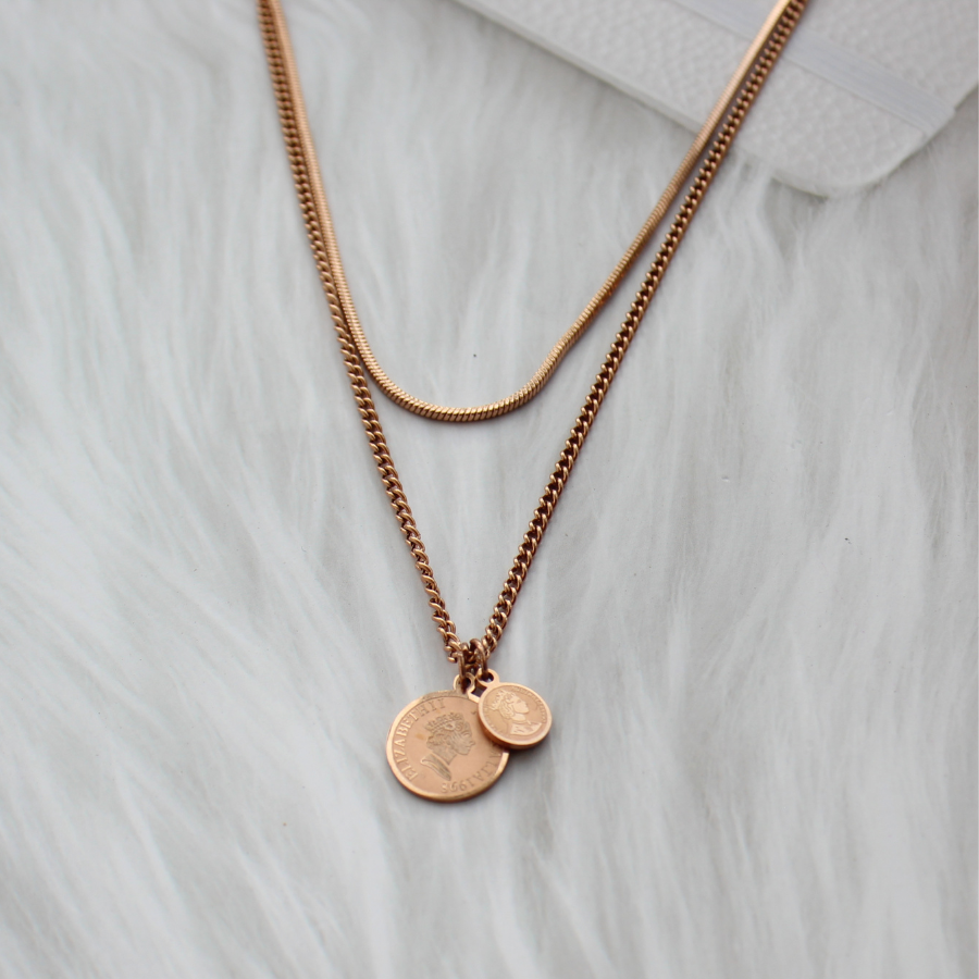 Anti-tarnish Double Layered Victorian Necklace