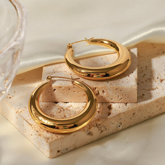 Chunky Hoop Earrings
