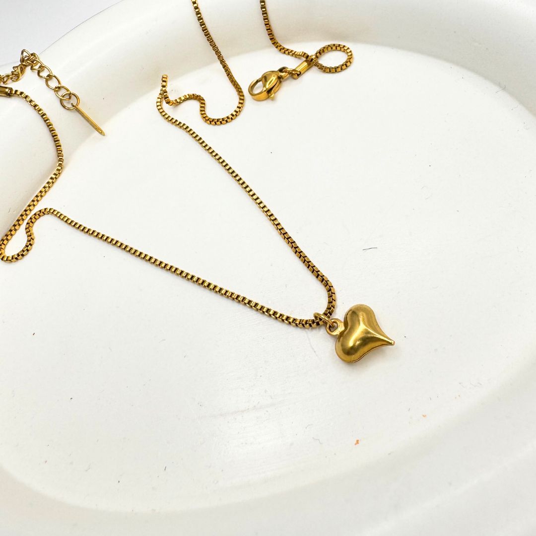 Little heart Golden Necklace (NL6018)