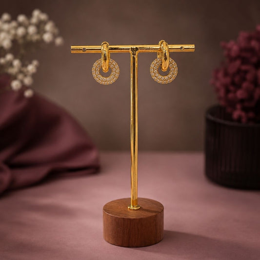Halqa Pavé Hoop Earrings