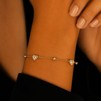 Dual Heart Bracelet