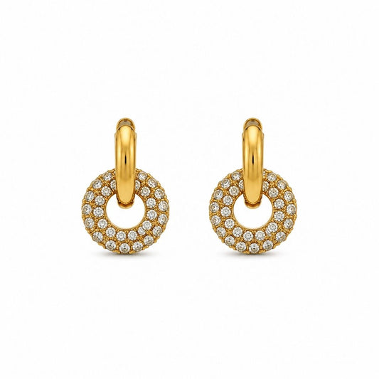 Halqa Pavé Hoop Earrings