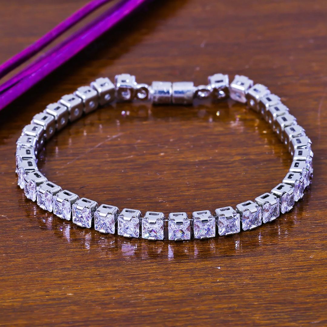 Pink Tennis Bracelet