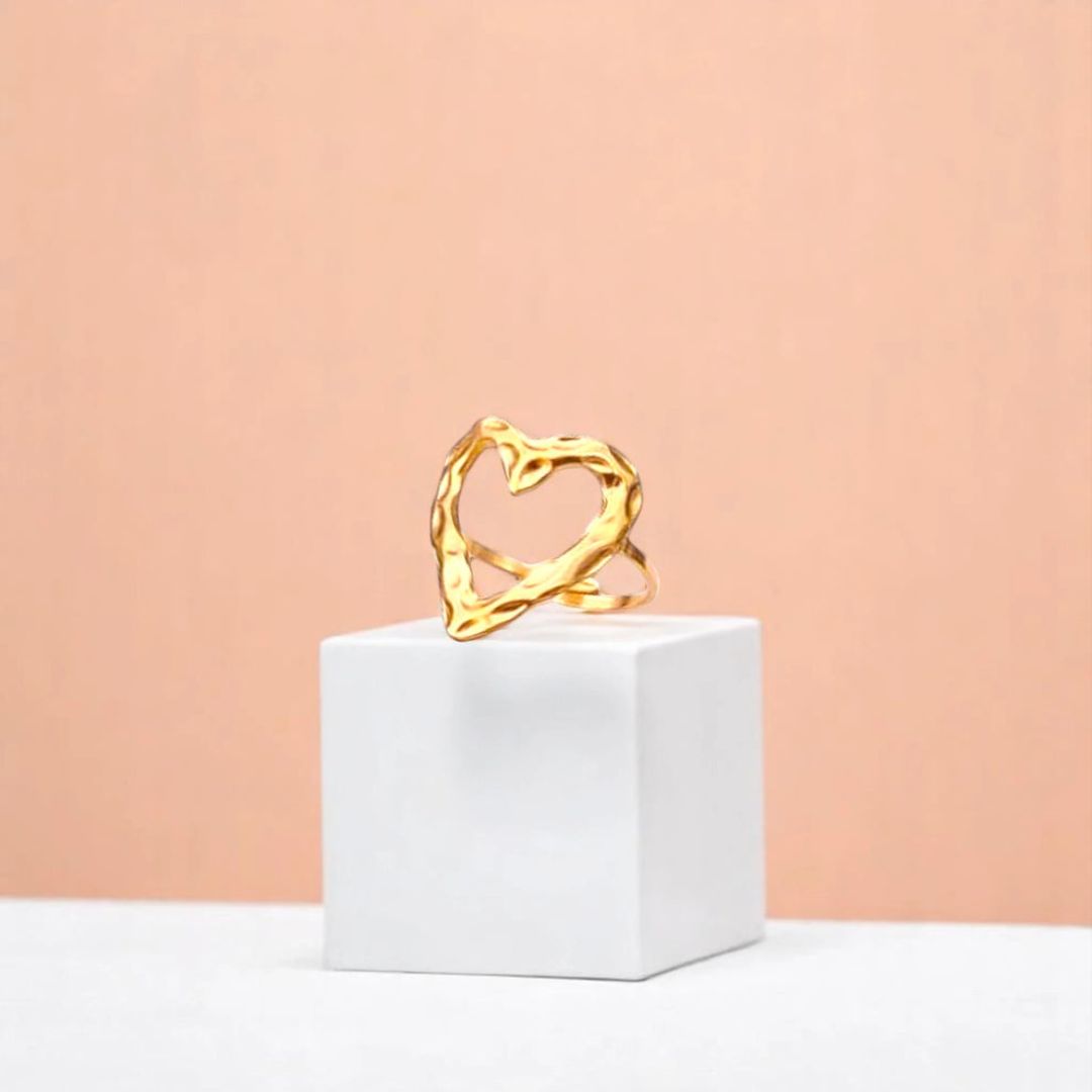 Ripple Heart Ring
