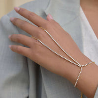 Sara Tennis Hand Chain