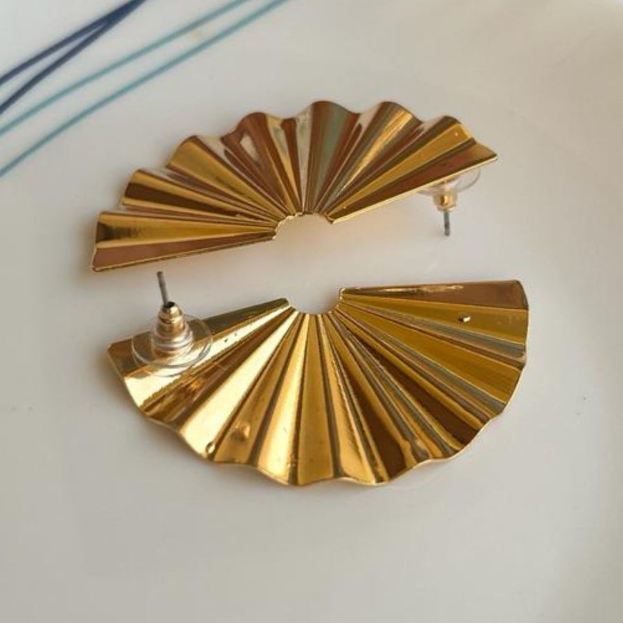 Half Moon Golden Earrings (ER145)