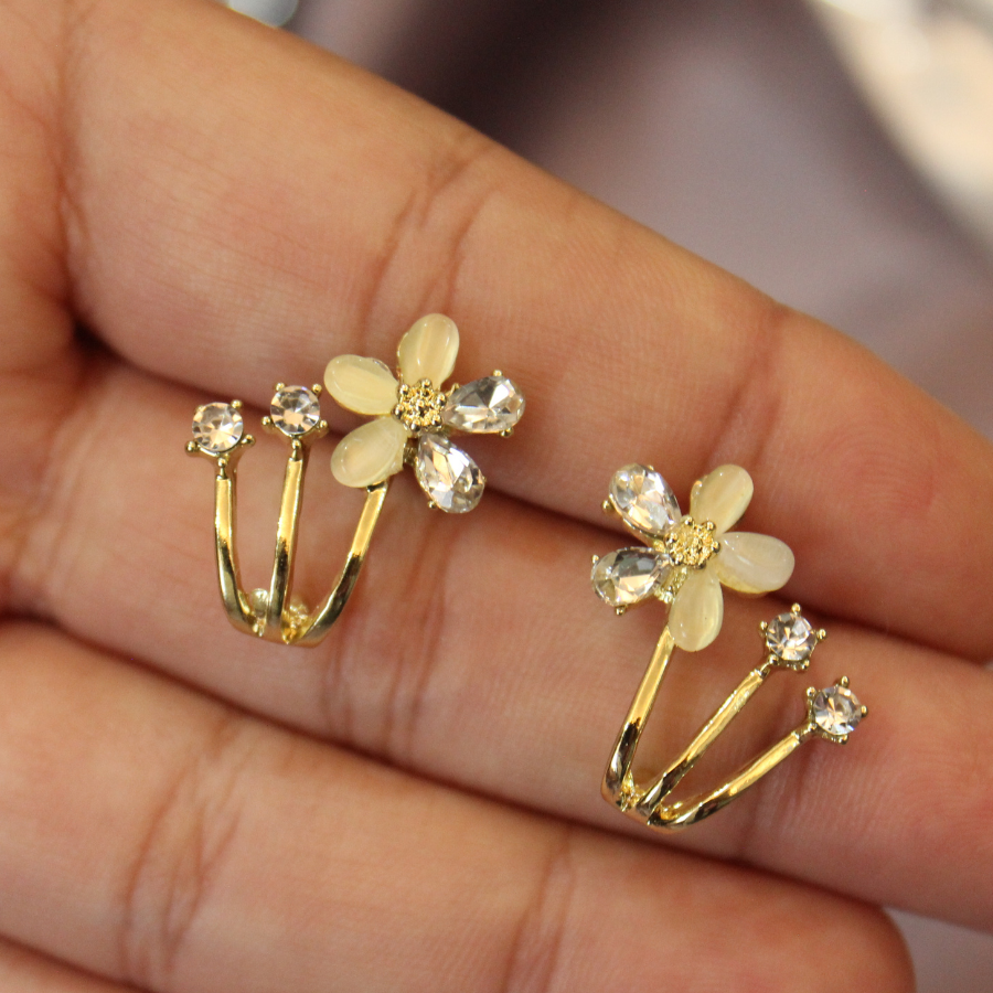 Trendy Daisy Stud Earrings (ER107)