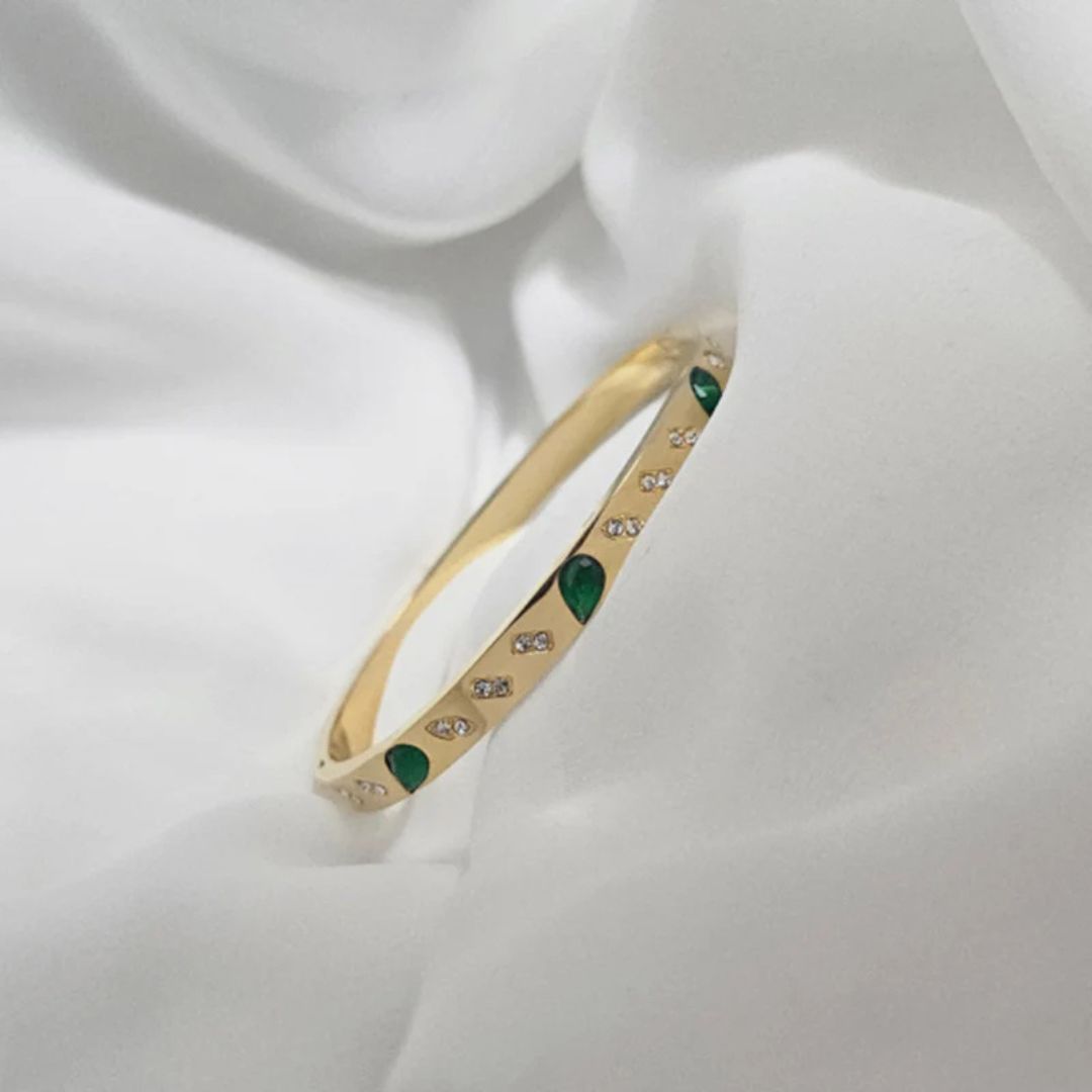 Emerald Leaf Bracelet
