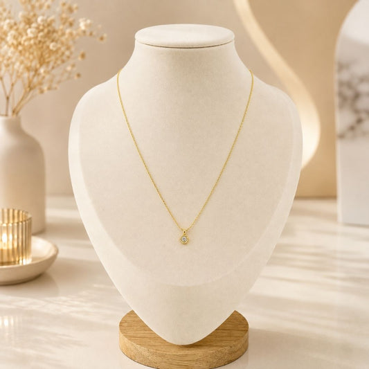 Thea Solitaire Necklace